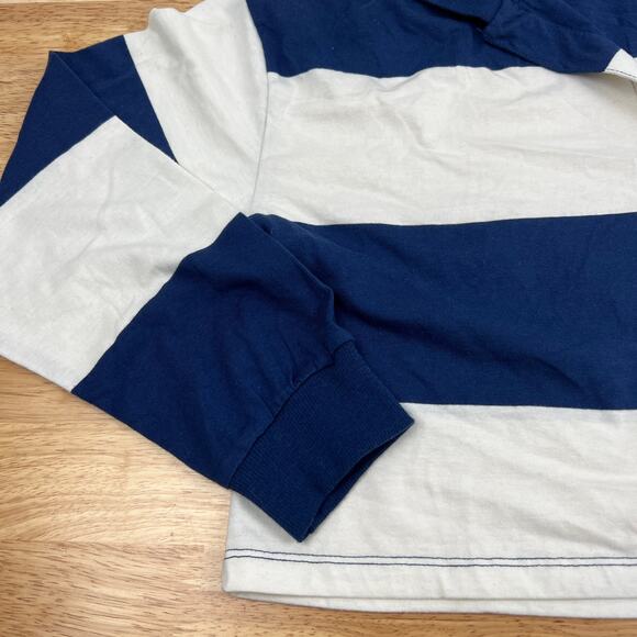 Women's Striped Long Sleeve Oakland Graphic Polo T-Shirt - Size Medium - NWT - Picture 4 of 7